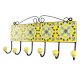 Yellow Ceramic Floral Tile Hook
